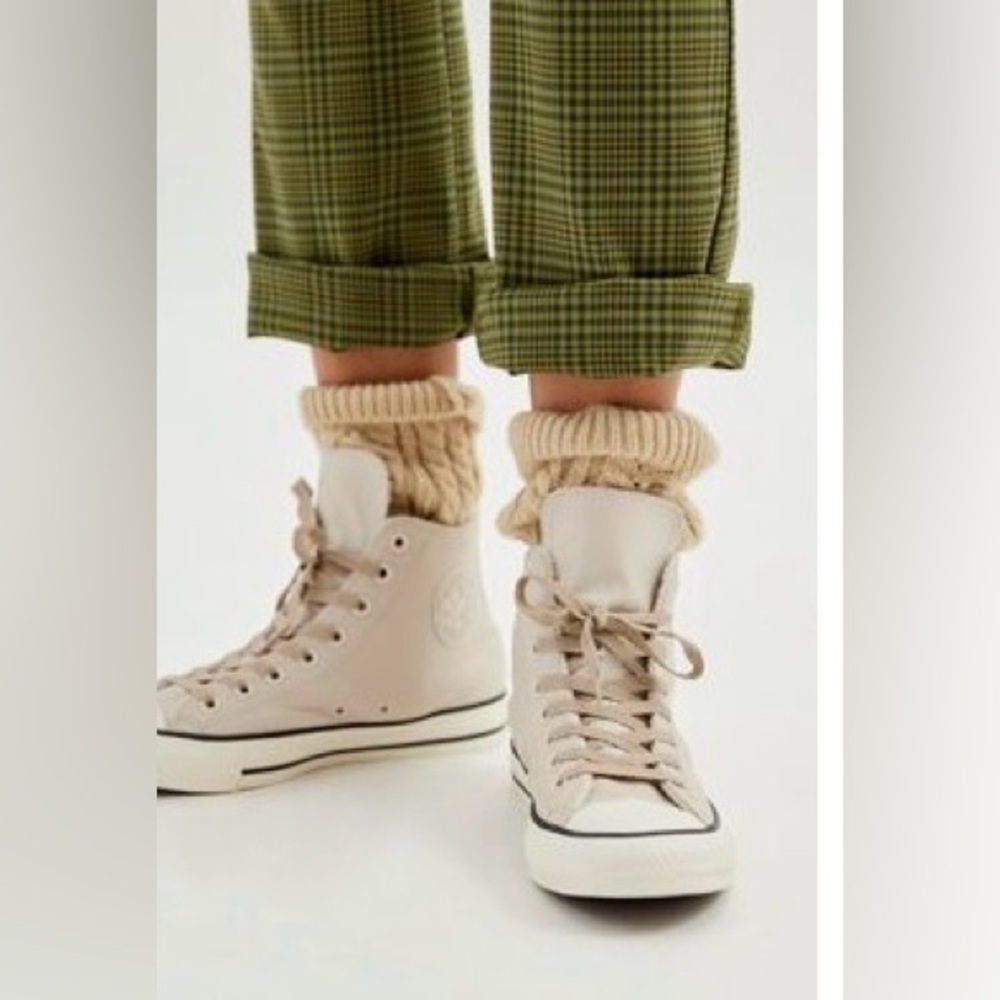 CONVERSE CHUCK TAYLOR ALL STAR LEATHER COUNTER CLIMATE HIGH TOPS,DESERT SAND,9